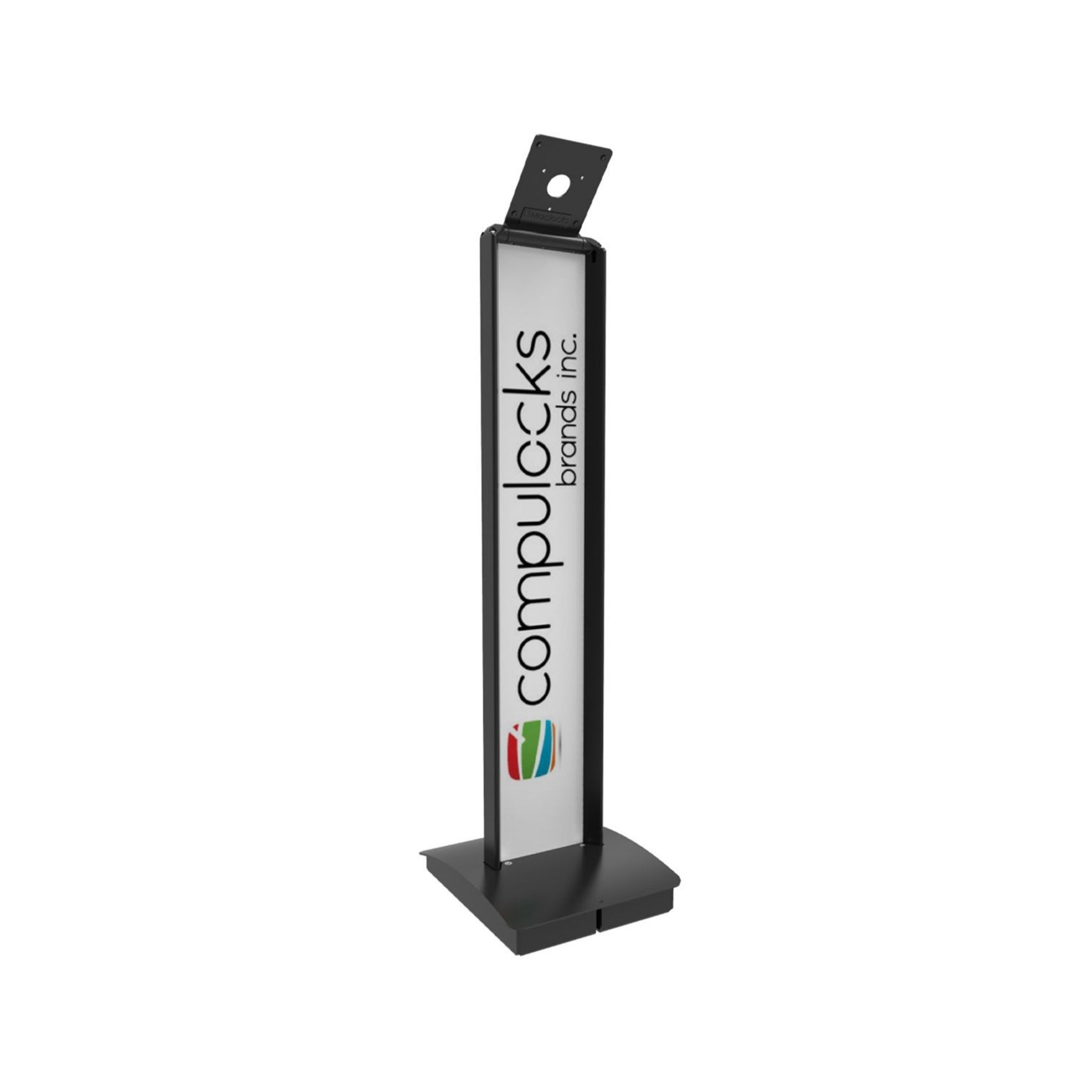 Compulocks BrandMe Adjustable Tilt Kiosk Tablet Floor Stand - Secure iPad Mount for Retail, Restaurant & Public Spaces