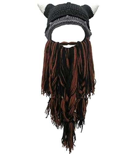 Viking Horns&brown Black Beard