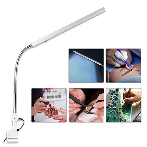 360° Rotating LED Desk Lamp for Tattoo, Study, Reading & Makeup - Ultra Slim Beauty Light with Metal Base | Perfect for Home Office, Salon, Dorm & Nail Art Studio