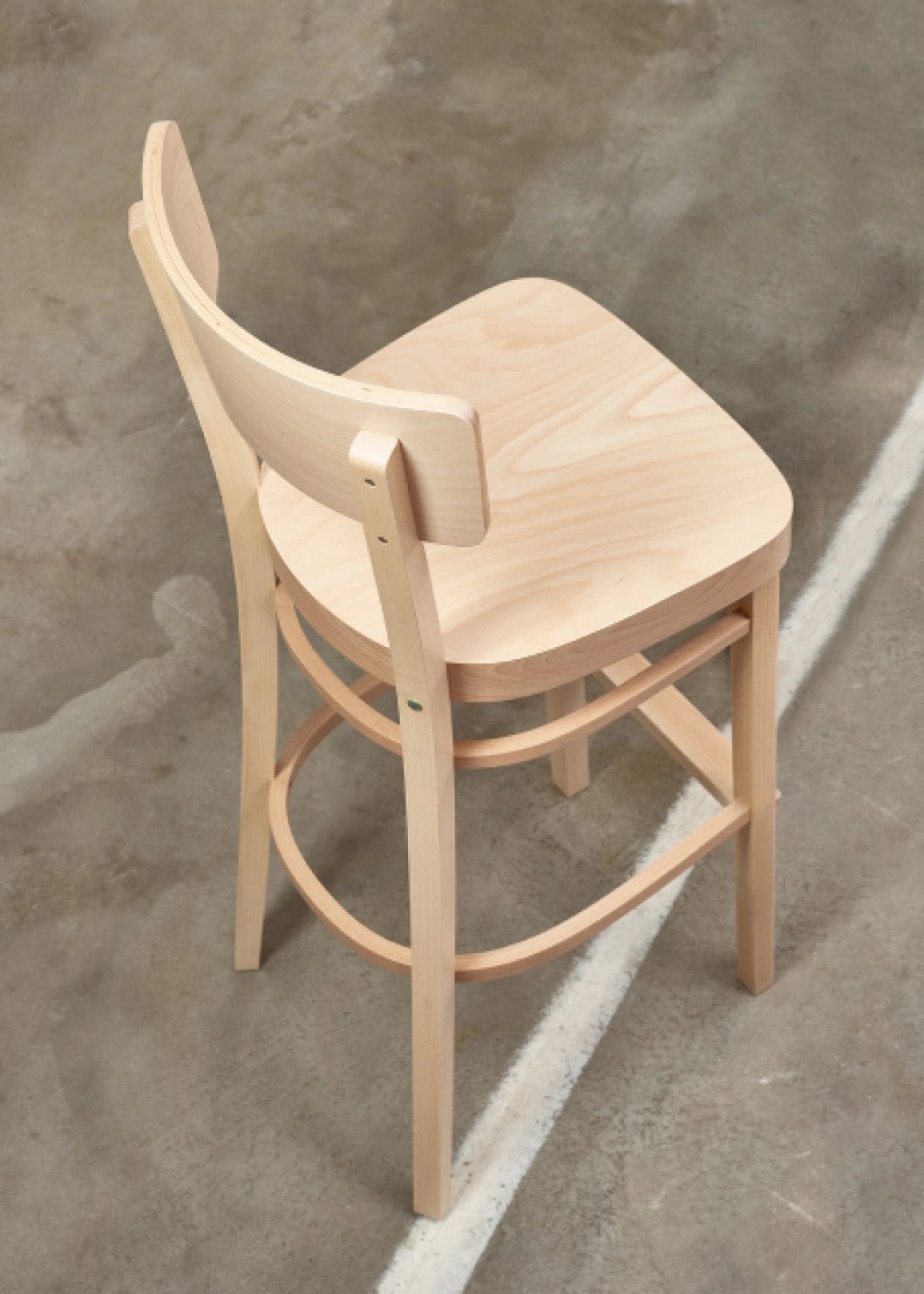 Premium Ton Bentwood Stool - Modern Wooden Bar Stool for Kitchen, Dining & Cafe | Ergonomic Design for Home & Commercial Use