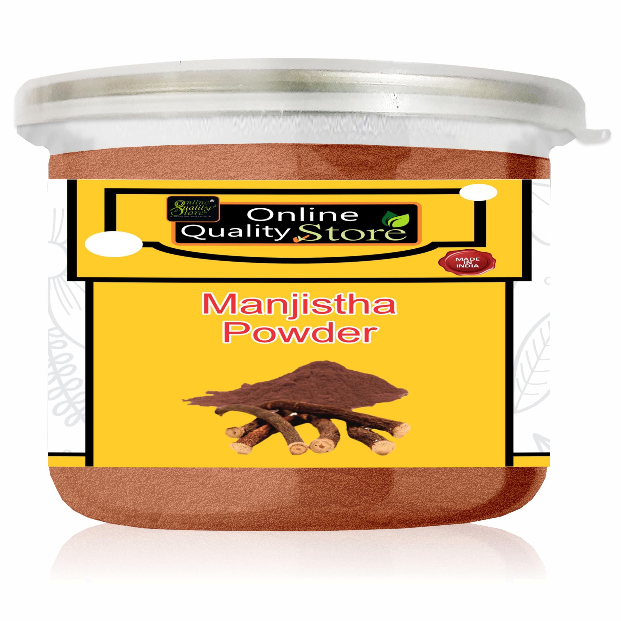 Organic Manjistha Powder (Rubia Cordifolia) - 100g | 100% Pure & Natural | For Face, Hair & Skin Care | Glow Booster for Radiant Skin & Healthy Hair | Perfect for DIY Beauty Treatments & Ayurvedic Remedies