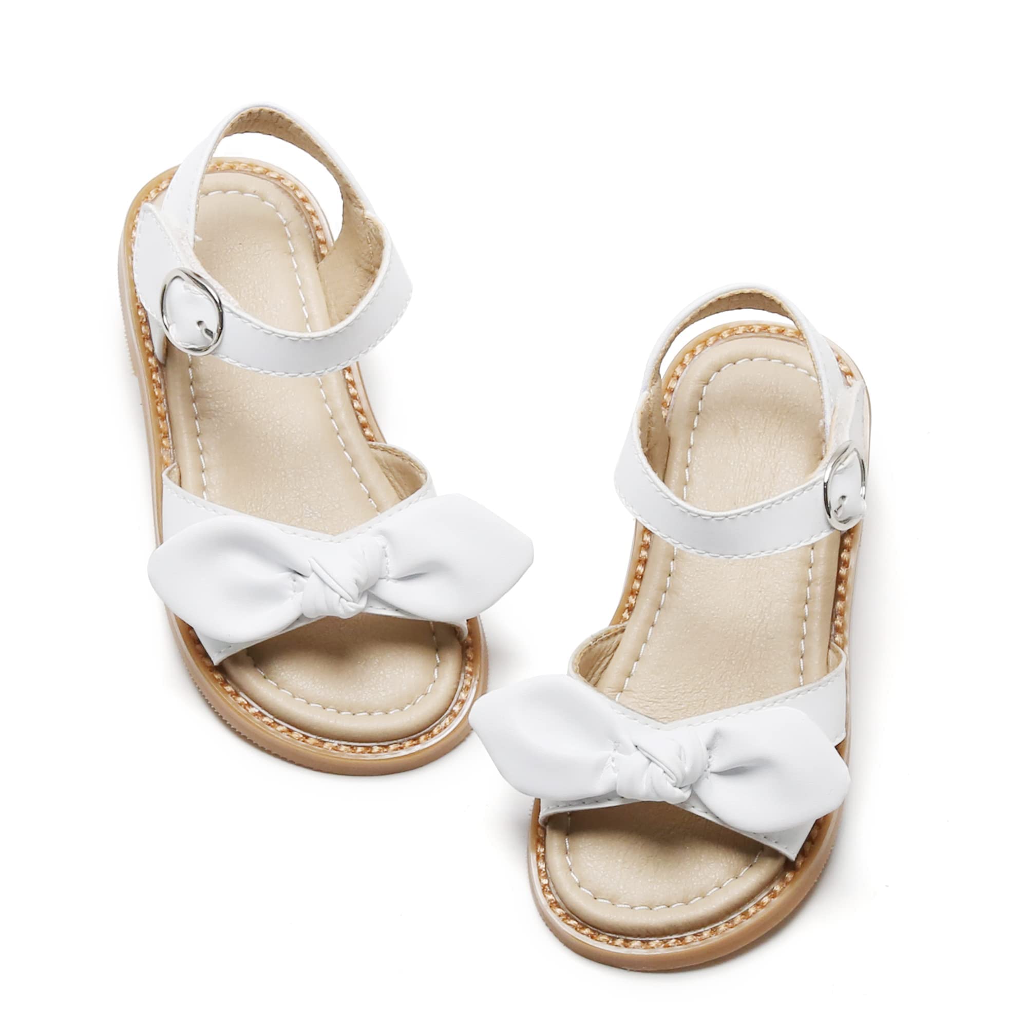 Kiderence Toddler Girl Sandals - Open Toe Summer Sandals for Little Girls | Comfortable & Stylish Kids Sandals for Beach, Park & Outdoor Play