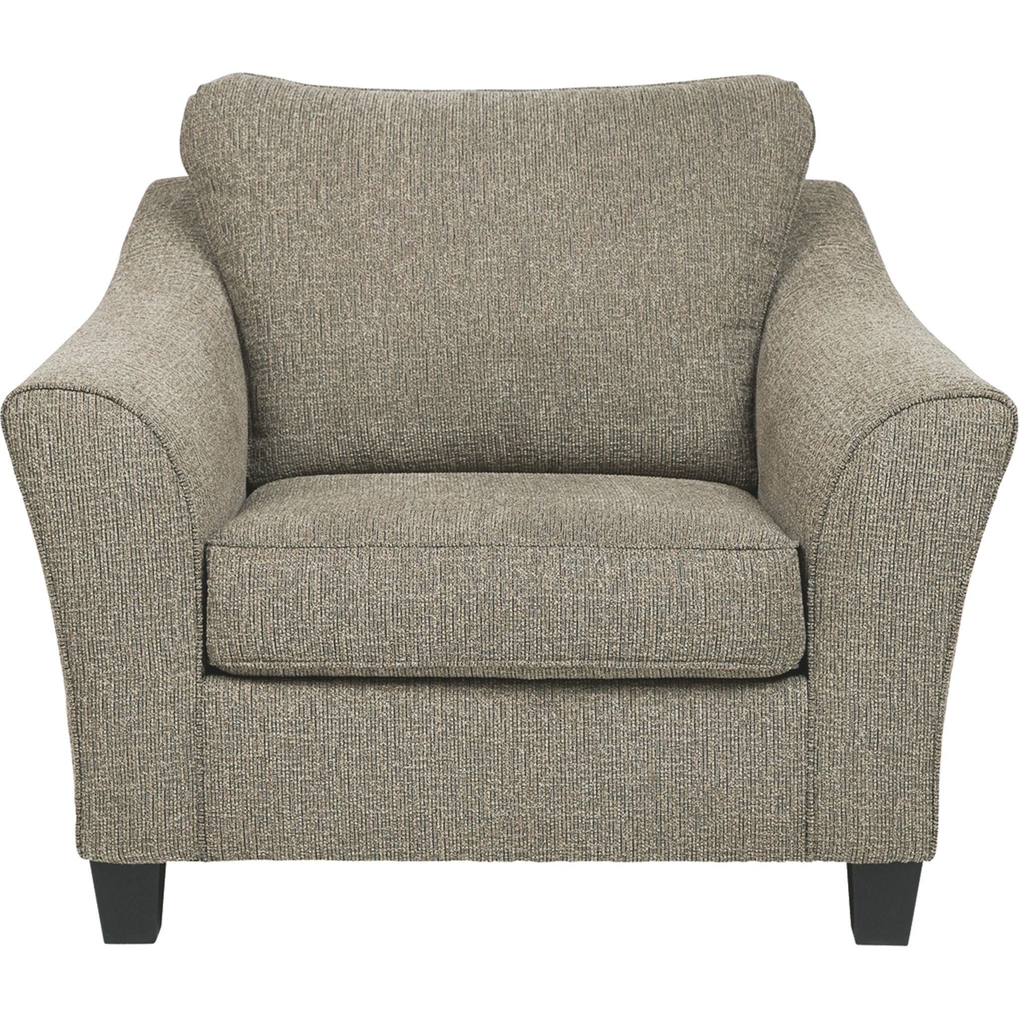 Barnesley Chair and a Half in Platinum - Comfortable Oversized Accent Chair for Living Room, Bedroom, or Reading Nook
