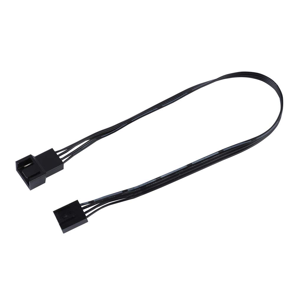 Vbestlife 5-Pack Durable CPU Fan Extension Power Cables - Black Internal Motherboard Extension Cords for Computer PC Builds, Gaming Rigs & Workstation Cooling Systems