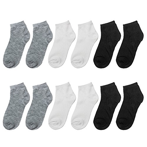 12-pairs Black Grey White
