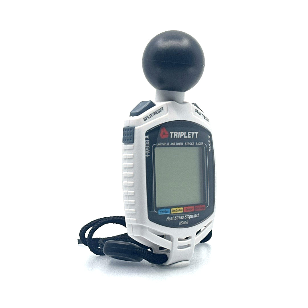 HSW50 Heat Stress Stopwatch with Temperature & Humidity Monitoring - Ideal for Outdoor Sports, Construction, and Industrial Safety