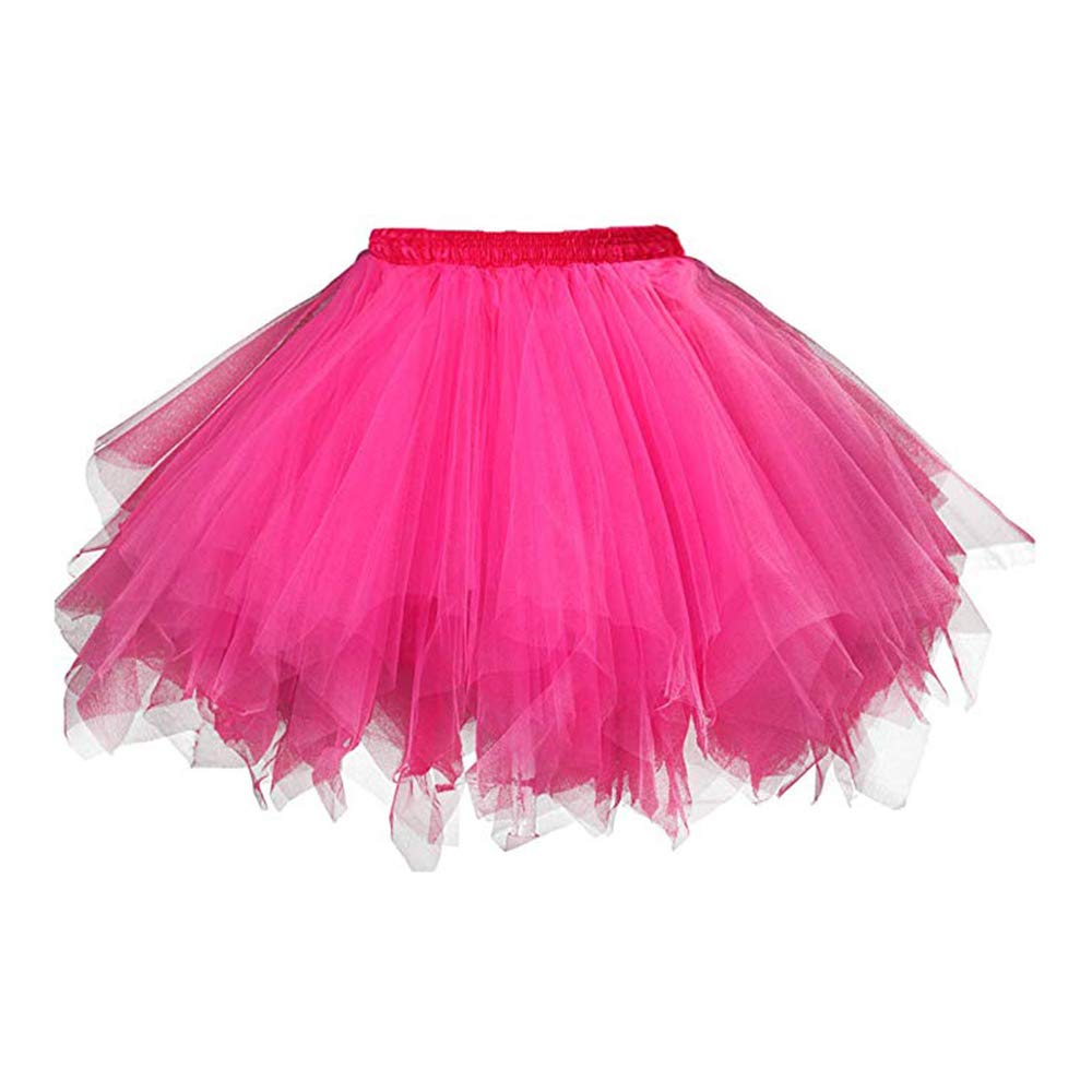 Smile Fish Women's 80s Tutu Skirt - Tulle Costume Skirt for Halloween & Cosplay - Plus Size Dance Skirt for Parties, Performances & Photo Shoots