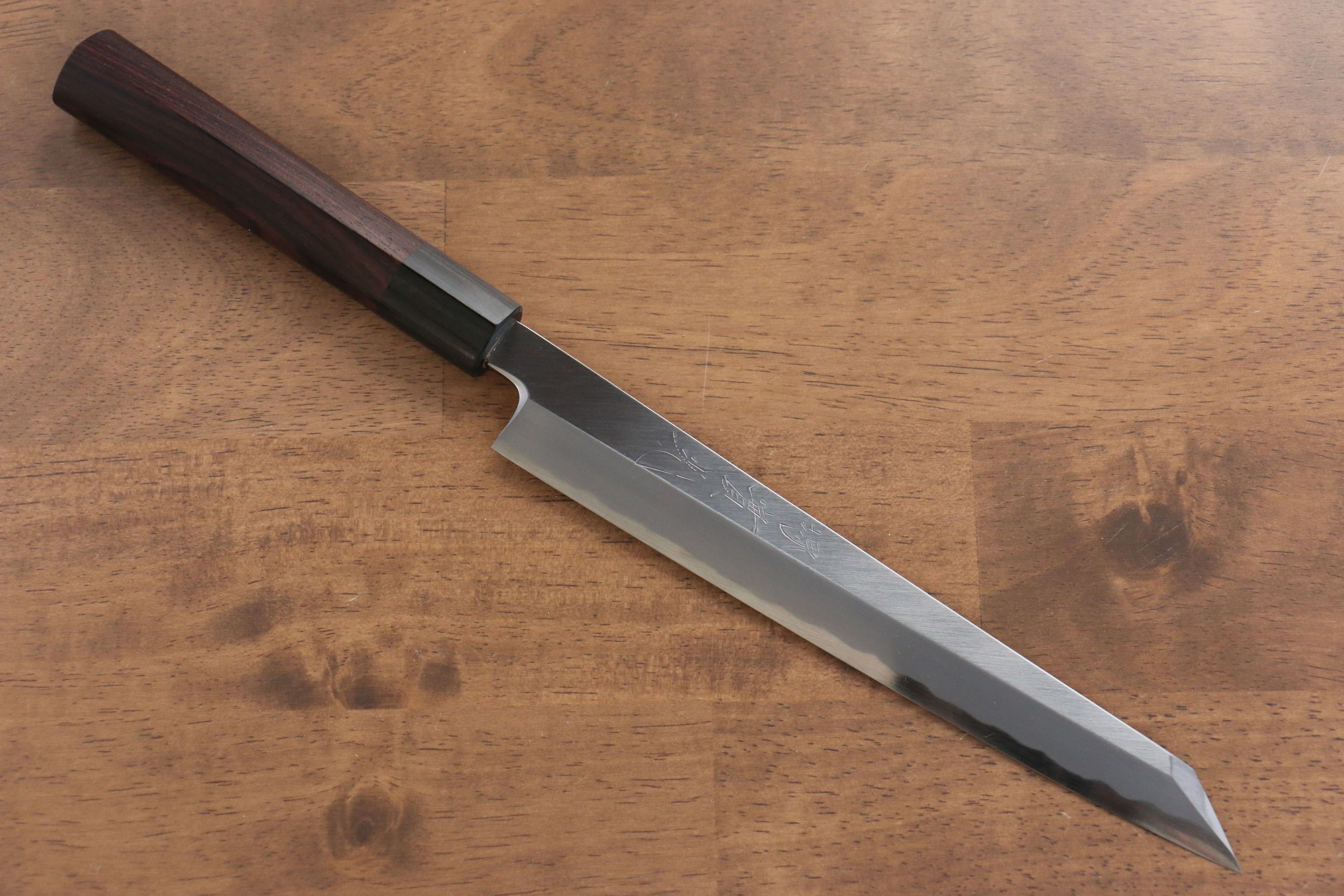 Premium Jikko White Steel No.2 Kiritsuke Yanagiba 210mm - Japanese Chef Knife with Ebony Handle for Sushi, Sashimi & Precision Cutting - Perfect for Professional Chefs & Home Cooks