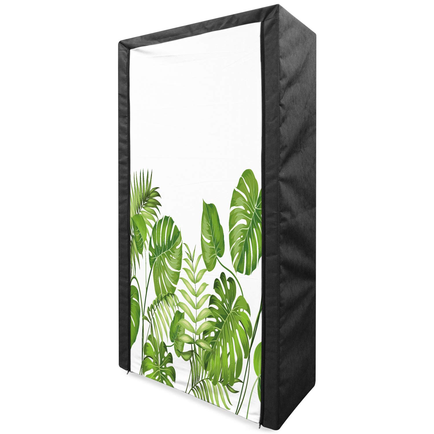 Ambesonne Portable Fabric Wardrobe with Shelves - 33.5