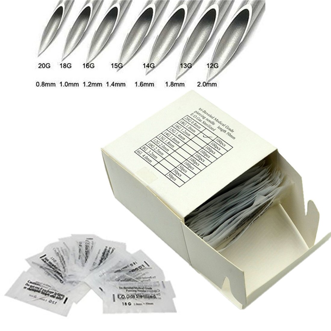 Disposable Stack Liner Tattoo Needles 25 Pack - Professional Body Piercing Supplies for Tattoo Artists | Perfect for Liner Work & Fine Detailing