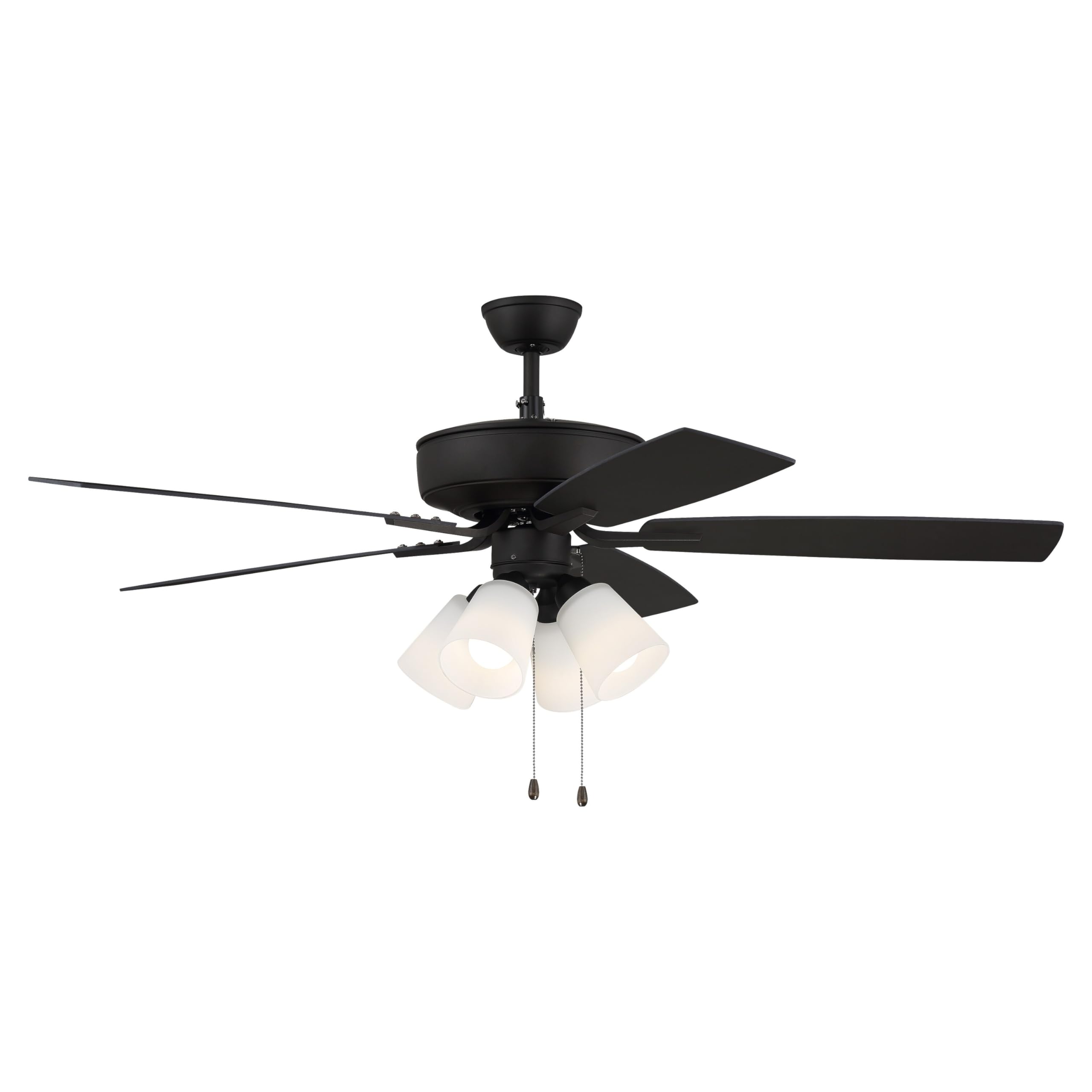 Craftmade P114ESP5-52ESPWLN 52-Inch Smart Ceiling Fan with LED Light & Remote Control - 5 Reversible Espresso/Walnut MDF Blades - Energy Efficient Indoor/Outdoor Use for Living Room, Bedroom, or Patio