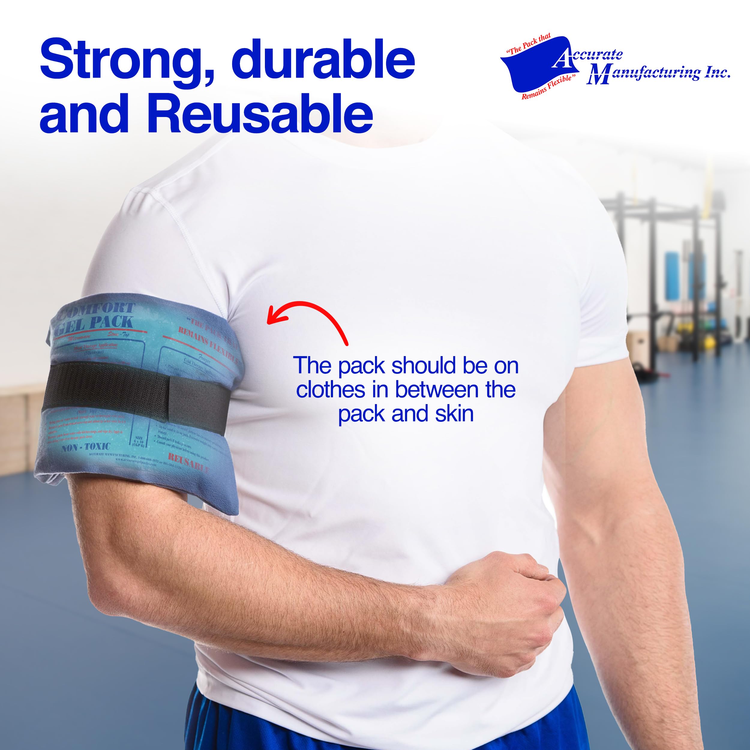 Reusable Hot & Cold Therapy Gel Packs for Pain Relief - Flexible 6