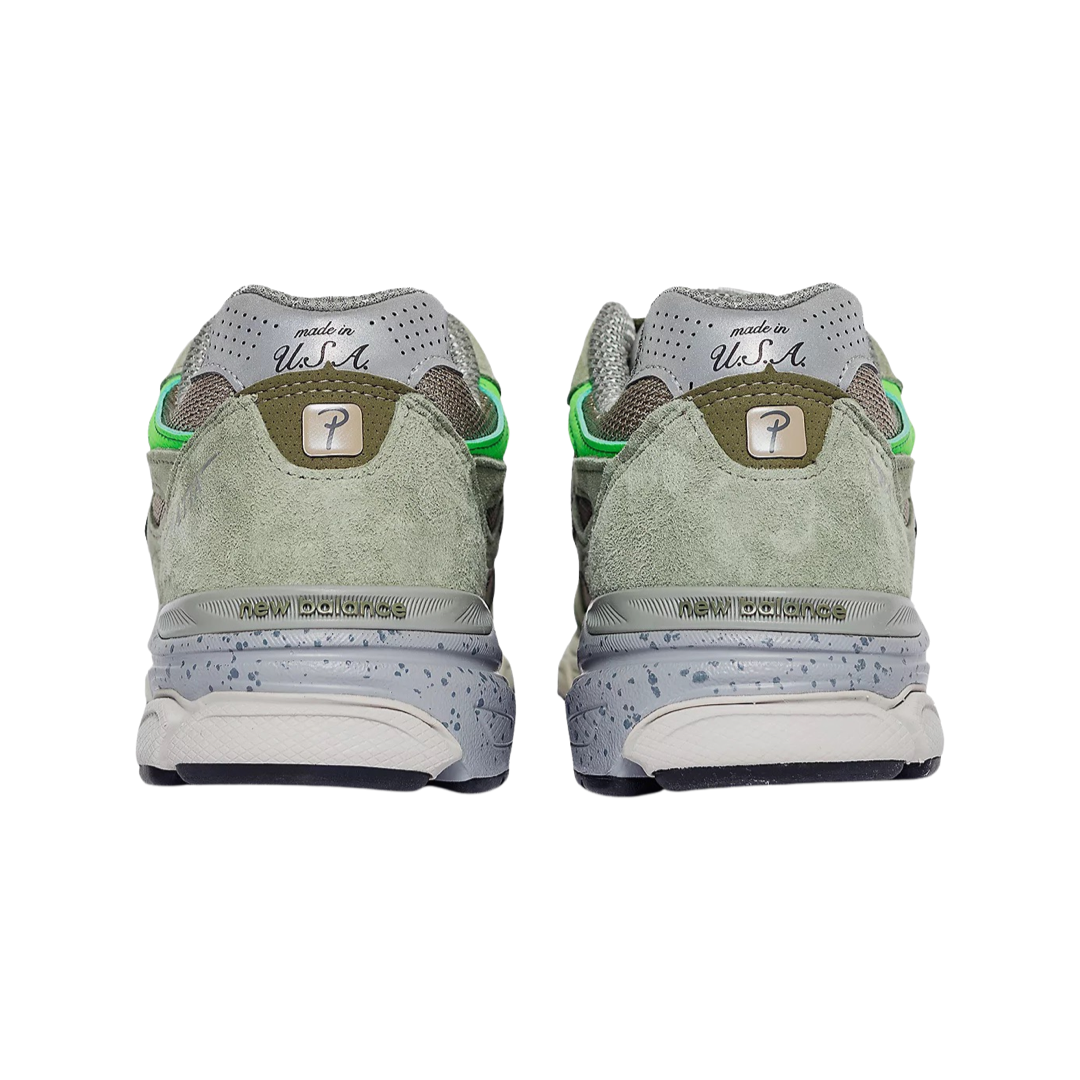 New Balance Patta x 990v3 Sneakers - Olive Green Men's Running Shoes for Jogging & Casual Wear | Limited Edition Collaboration