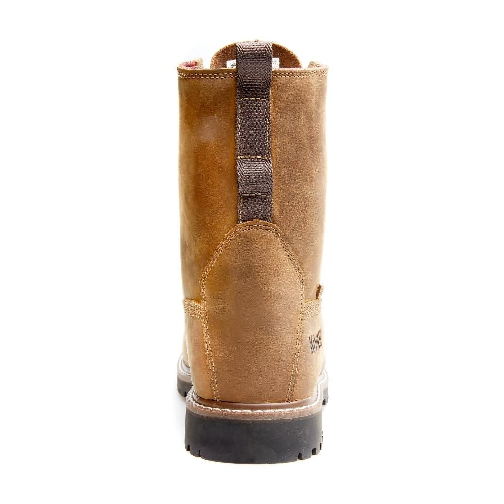 Kodiak McKinney Men's 8 Waterproof Composite Toe Work Boots - Brown (KD0A4NLSBRN) | Durable Safety Shoes for Construction, Hiking & Outdoor Work