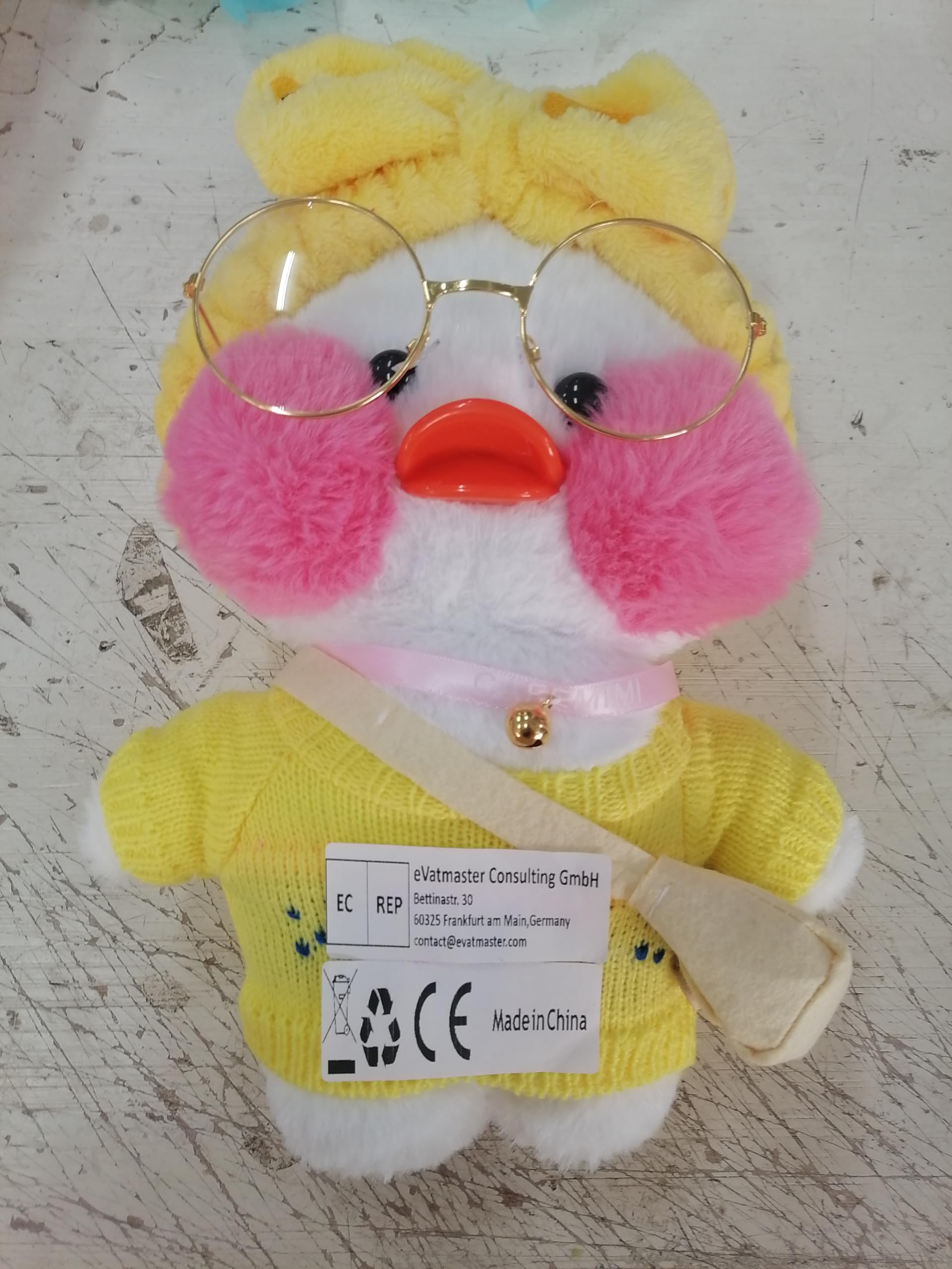 Cute Yellow Duck Plush Toy 30cm - Korean Soft Doll for Kids, Surprise Gift for Birthdays & Playtime