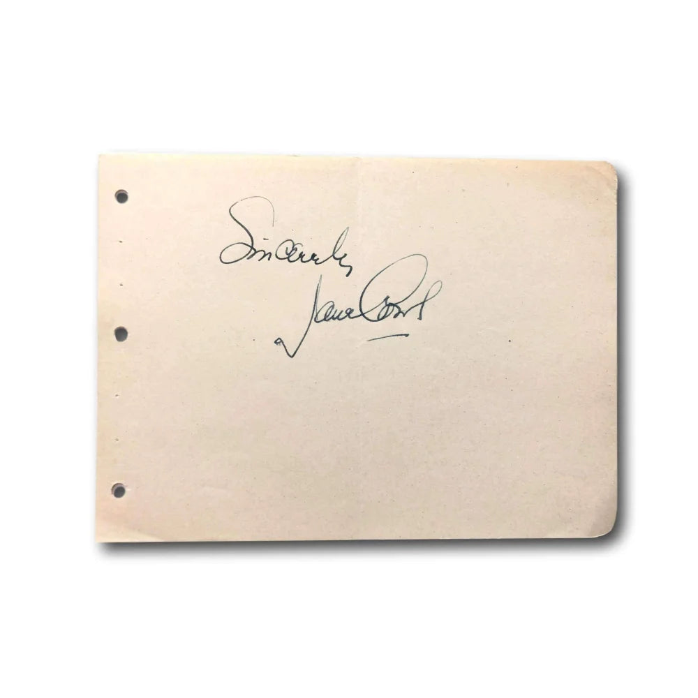 Jane Bailey Hand Signed Album Page Cut - JSA COA Authenticated Autograph - Lark Song Author - Perfect for Collectors, Fans & Memorabilia Displays