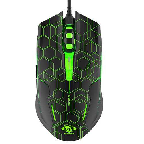 E BLUE M636 2500 DPI USB Wired Gaming Mouse with 6 Buttons & RGB Backlight - Ergonomic Design for PC Gamers | Perfect for FPS, MOBA & Esports Tournaments