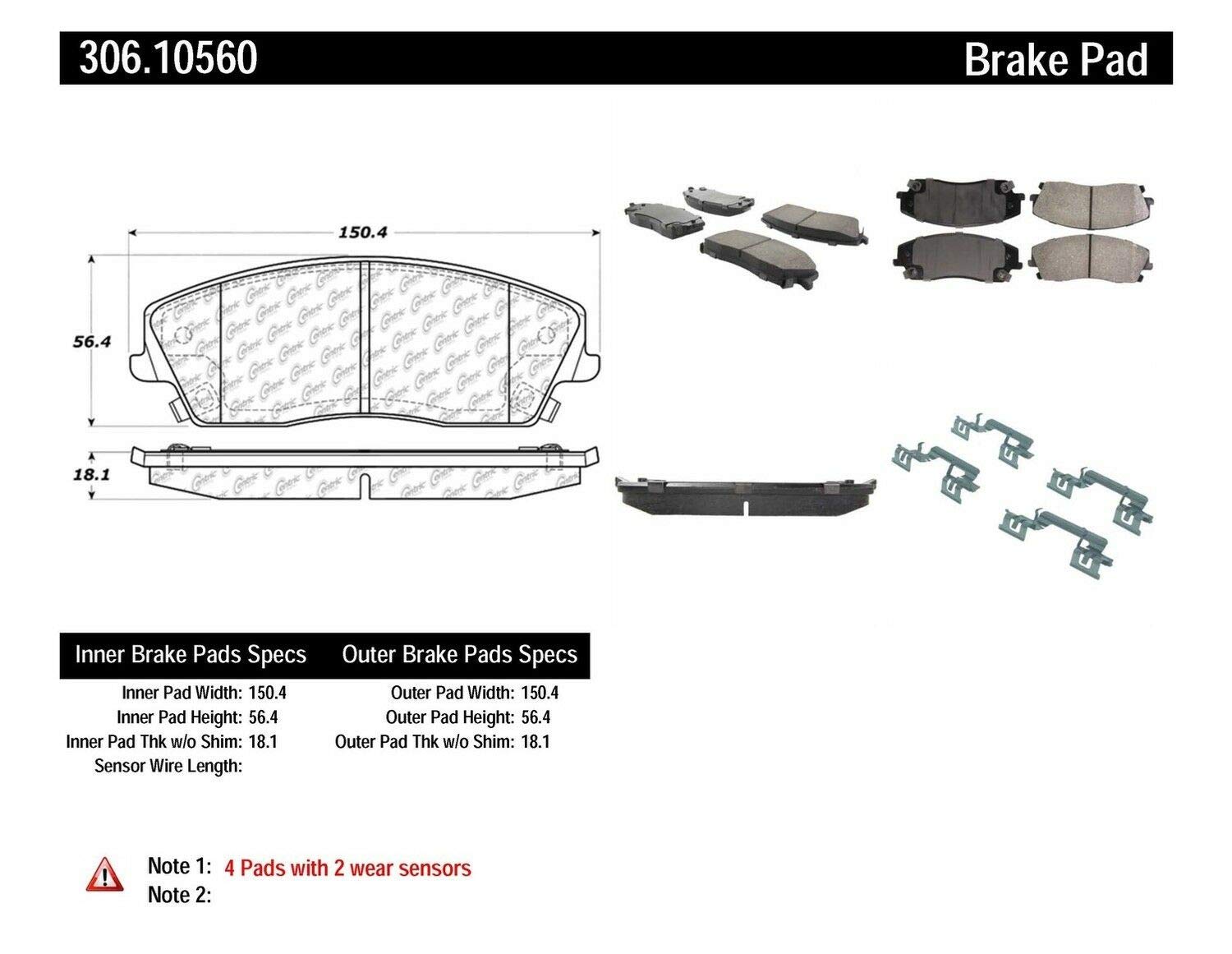 High-Performance Disc Brake Pads for Cars & Trucks - Premium Quality Brake Pads for Smooth & Safe Stopping - Perfect for Daily Commuting, Off-Roading & Heavy-Duty Use