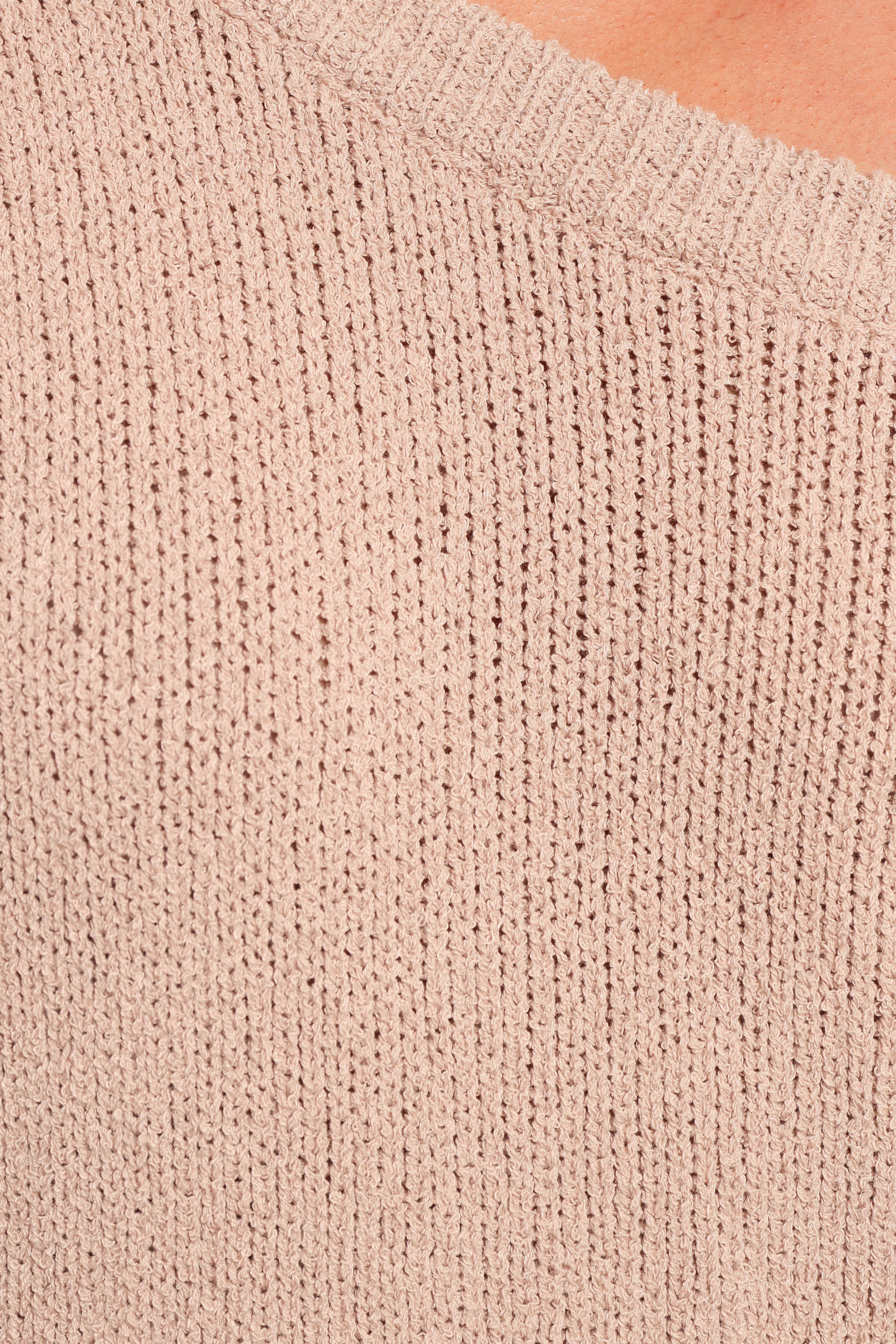 Coco Knit Top Women's Casual Beige Sweater - Perfect for Fall Layering & Cozy Outfits