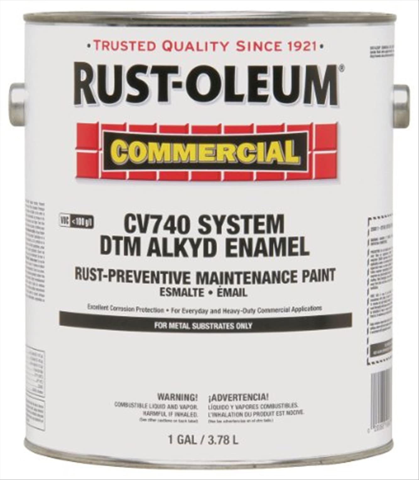 CV740 Gloss Safety Yellow High-Visibility Paint - 1 Gallon for Industrial, Construction & DIY Projects - Perfect for Marking Hazards, Equipment & Traffic Areas