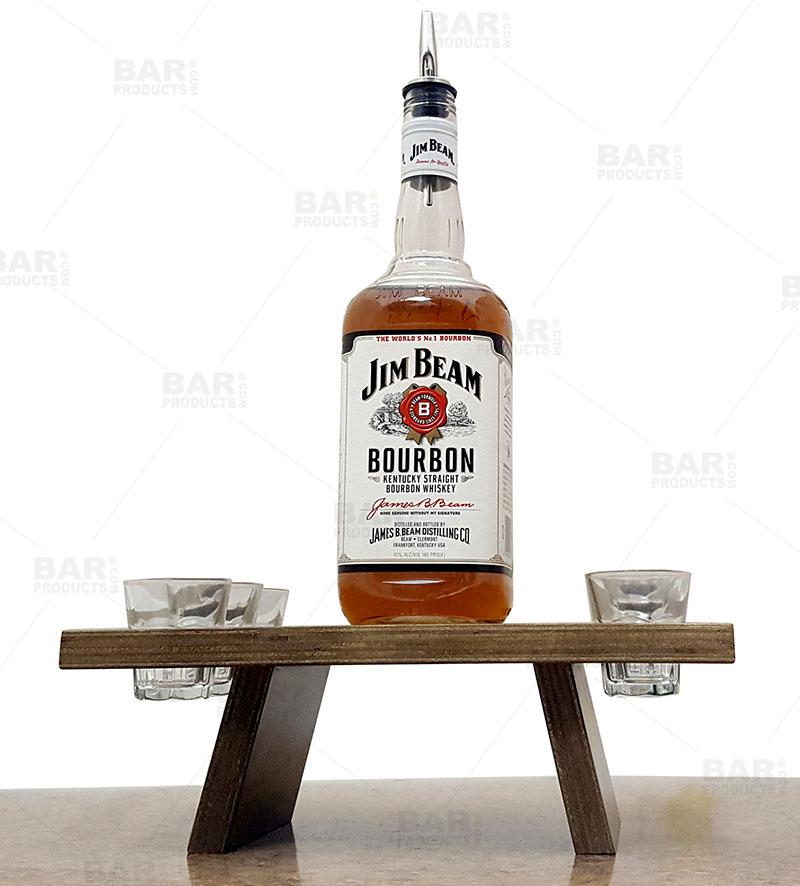 Customizable Whiskey Caddy - Personalized Bar Accessories for Nightclubs, Home Bars & Gifts | Whiskey Glass Holder & Organizer