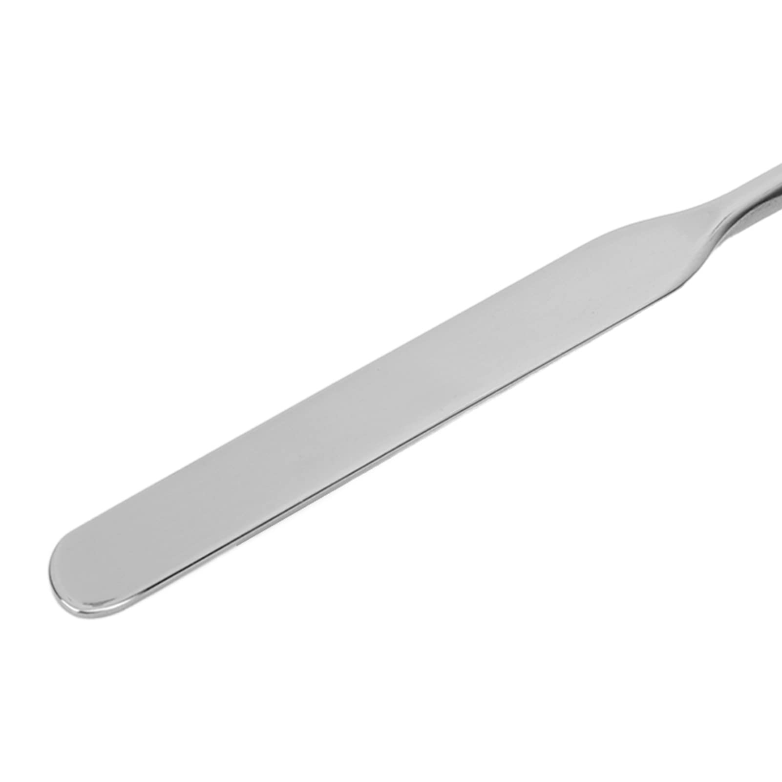 Professional Stainless Steel Makeup Spatula - Beauty Foundation & Nail Art Stirring Tool for Makeup Artists | Perfect for Liquid Cosmetics, Cream Blending & Small Container Scooping