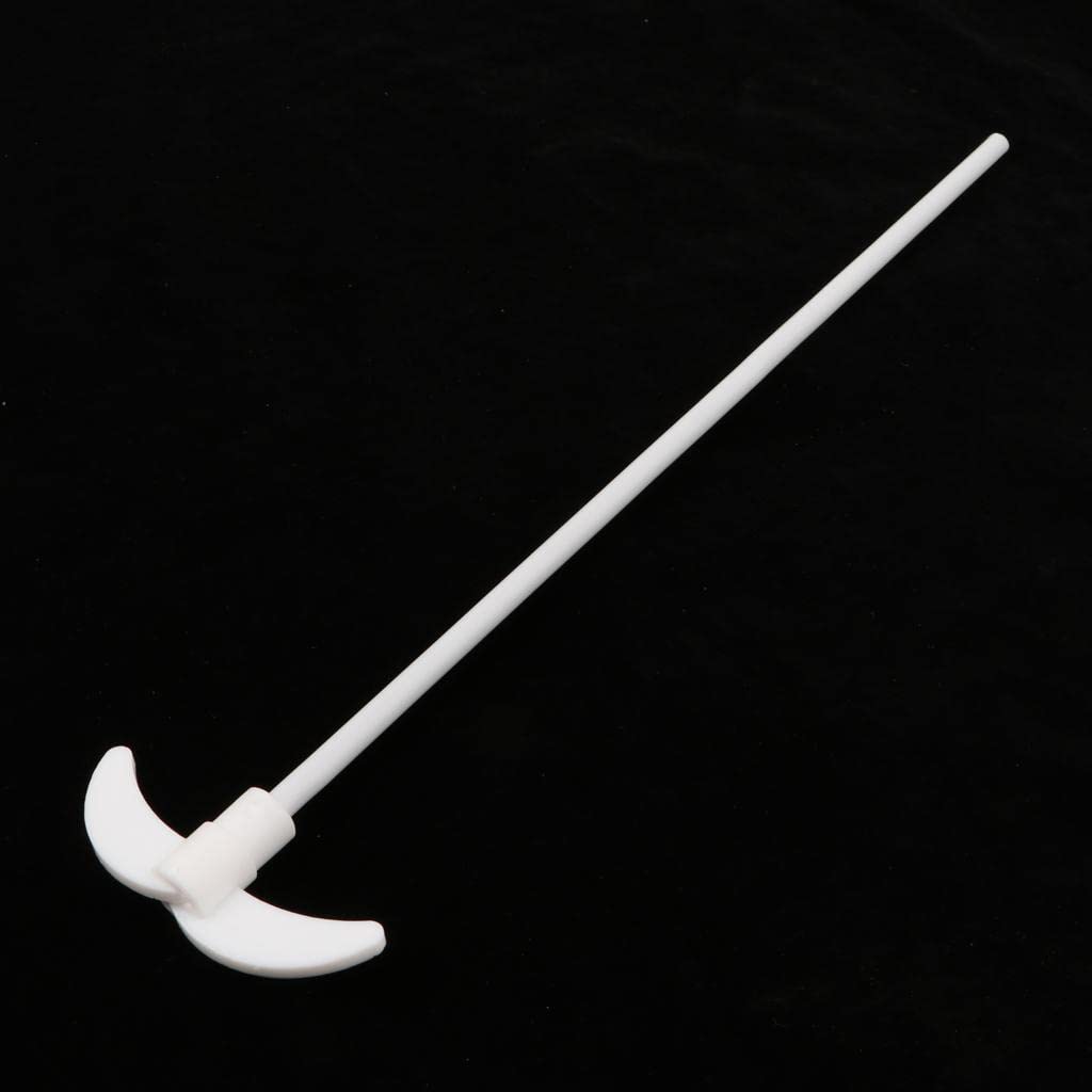 PTFE Mixer Stirring Rod for Electric Overhead Stirrer - 350mm Length, 80mm Oar Diameter - High Quality Chemistry Lab Equipment for Mixing Solutions - Perfect for Laboratories, Research & Industrial Applications