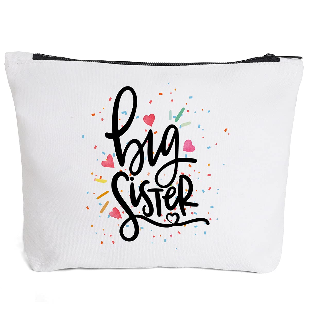Eco-Friendly Reusable Makeup Bag for Girls - Cute Big Sister Gift for Birthday & Christmas | Perfect for Travel, School & Sleepover Essentials