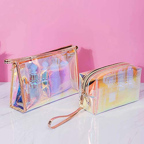 Waterproof Travel Makeup Bag - Portable Zippered Cosmetic & Toiletry Pouch for Women | Perfect for Airplane Carry-on, Gym Essentials & Daily Organizer