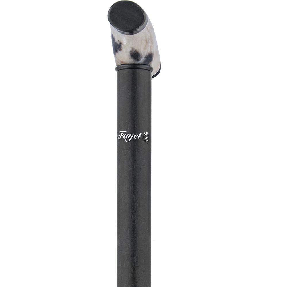 Premium Two-Tone Blonde Horn & Ebony Wood Walking Cane - Fritz Style V2213 | Durable Mobility Aid for Seniors, Fashionable Support for Hiking & Everyday Use