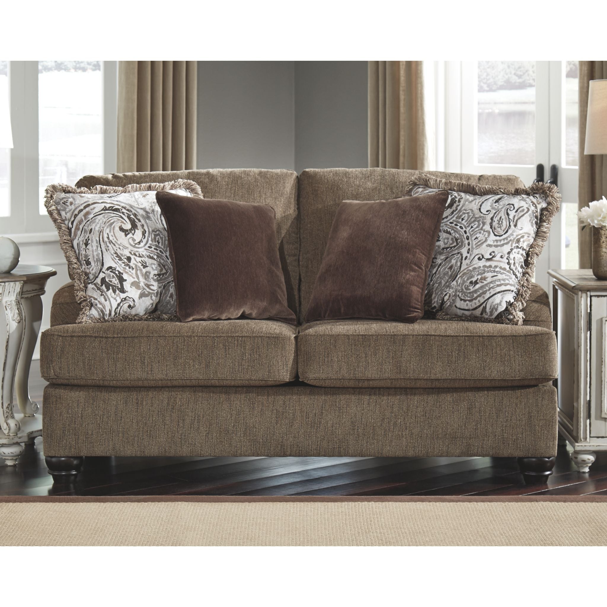 Braemar Loveseat - Brown Leather Reclining Sofa for Living Room, Home Theater & Cozy Spaces | Comfortable & Stylish Furniture