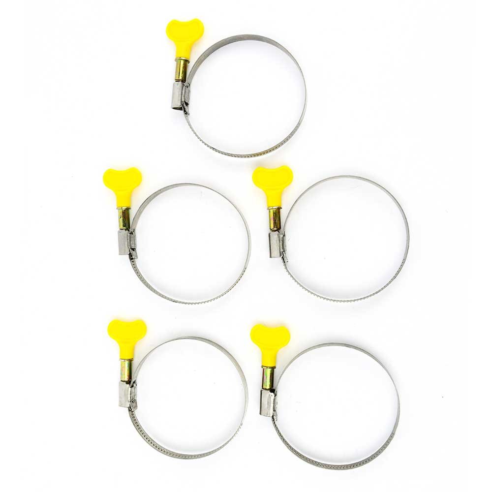 Big Horn 11721PK 2 Inch Stainless Steel Key Hose Clamps (Pack of 5) - Perfect for Automotive, Plumbing, and Industrial Applications