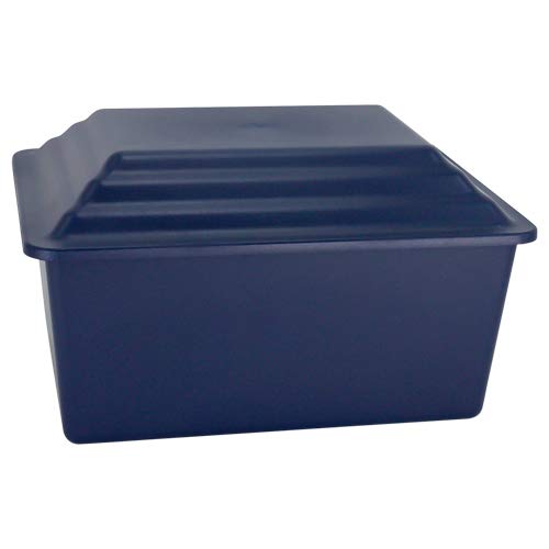 Premium Navy Blue Cremation Urn Vault for Ground Burial - Secure & Durable Adult Urn Container for Human Ashes - Perfect for Cemetery Plots, Memorial Gardens & Family Burial Sites