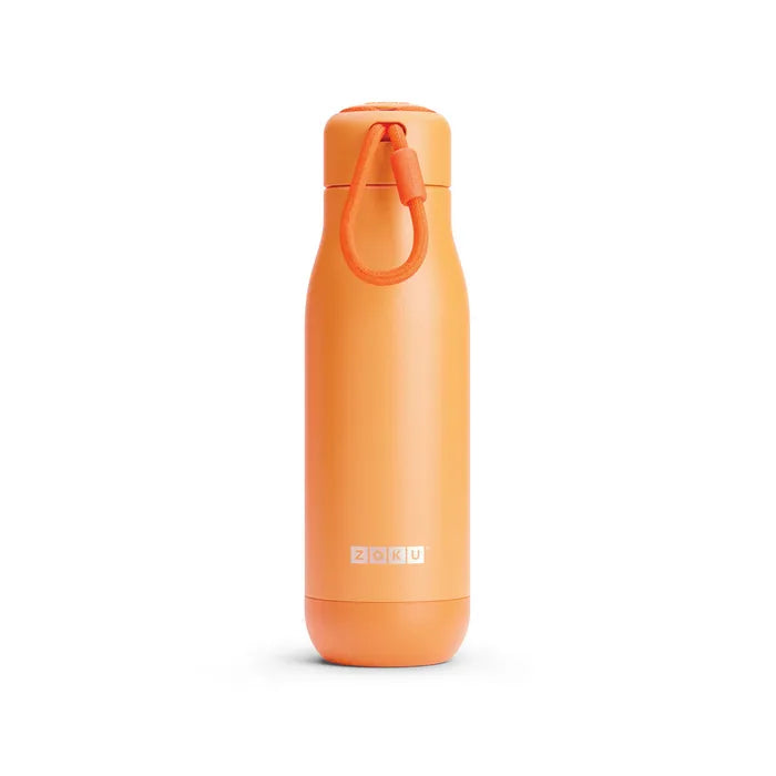 Zoku 500ml Stainless Steel Water Bottle - Insulated, Leak Proof, BPA Free - Perfect for Gym, Hiking & Outdoor Activities