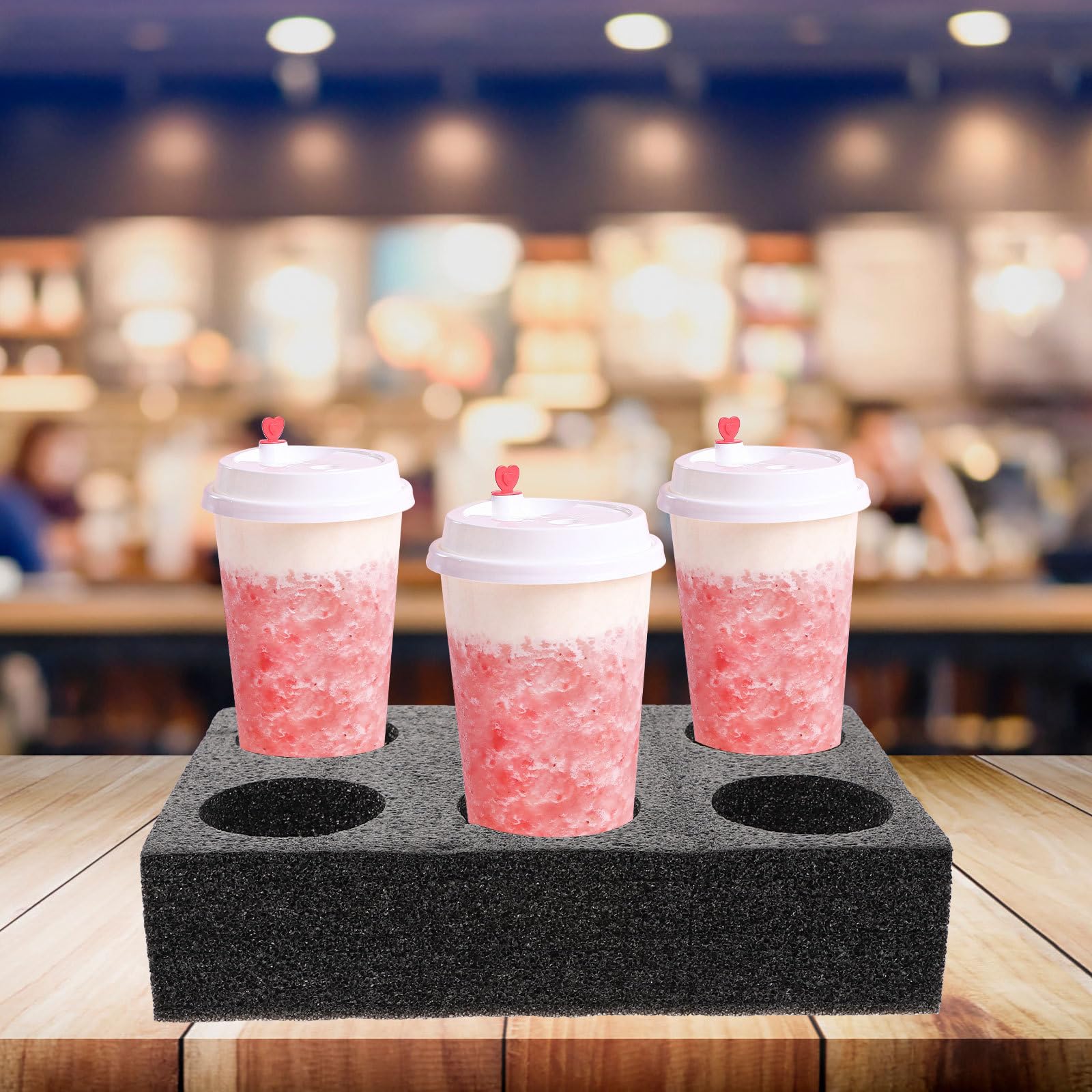 Angoily Foam Cup Holder Carrier - 2 Pack Insulated Drink Caddy for Hot & Cold Beverages | Portable 6-Cup Organizer for Coolers, Parties, Picnics & Travel | Durable Reusable Drink Carrier for Coffee, Soda & Smoothies