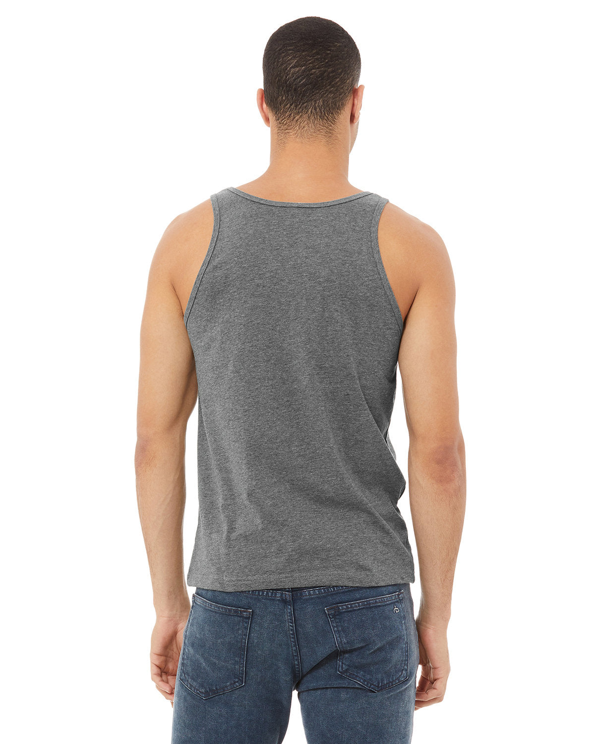 Bella + Canvas 3480CVC Unisex Heather CVC Tank Top - Soft Cotton Blend Relaxed Fit for Men & Women - Perfect for Gym, Yoga, Beach & Summer Outfits