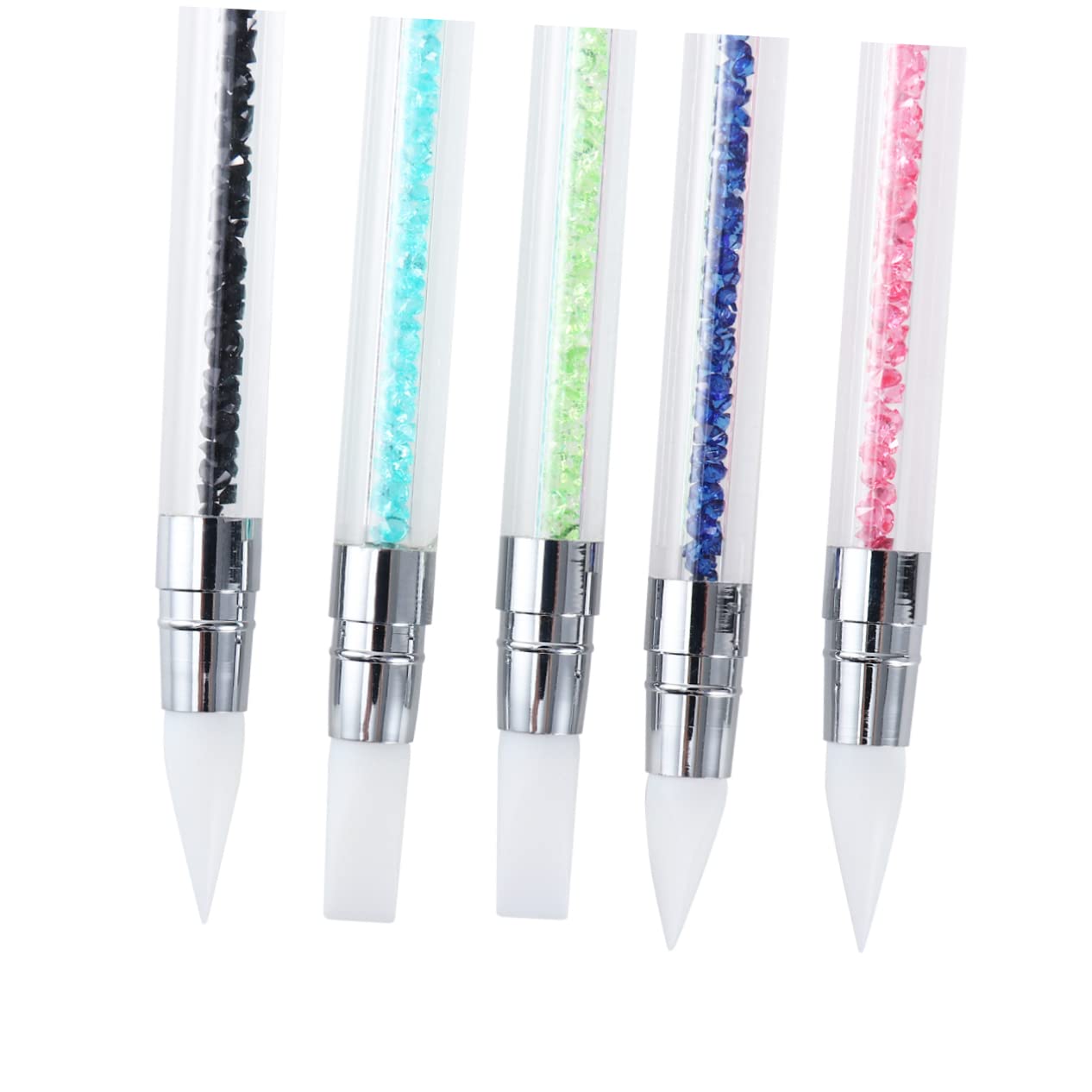 Beavorty 5pcs Nail Art Tools Set - Rhinestone Picker & Dotting Pen for Nail Design & Painting