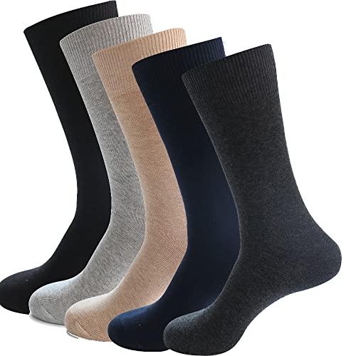 Khaki/Black/Blue/Gray/Darkgray (5-pairs)