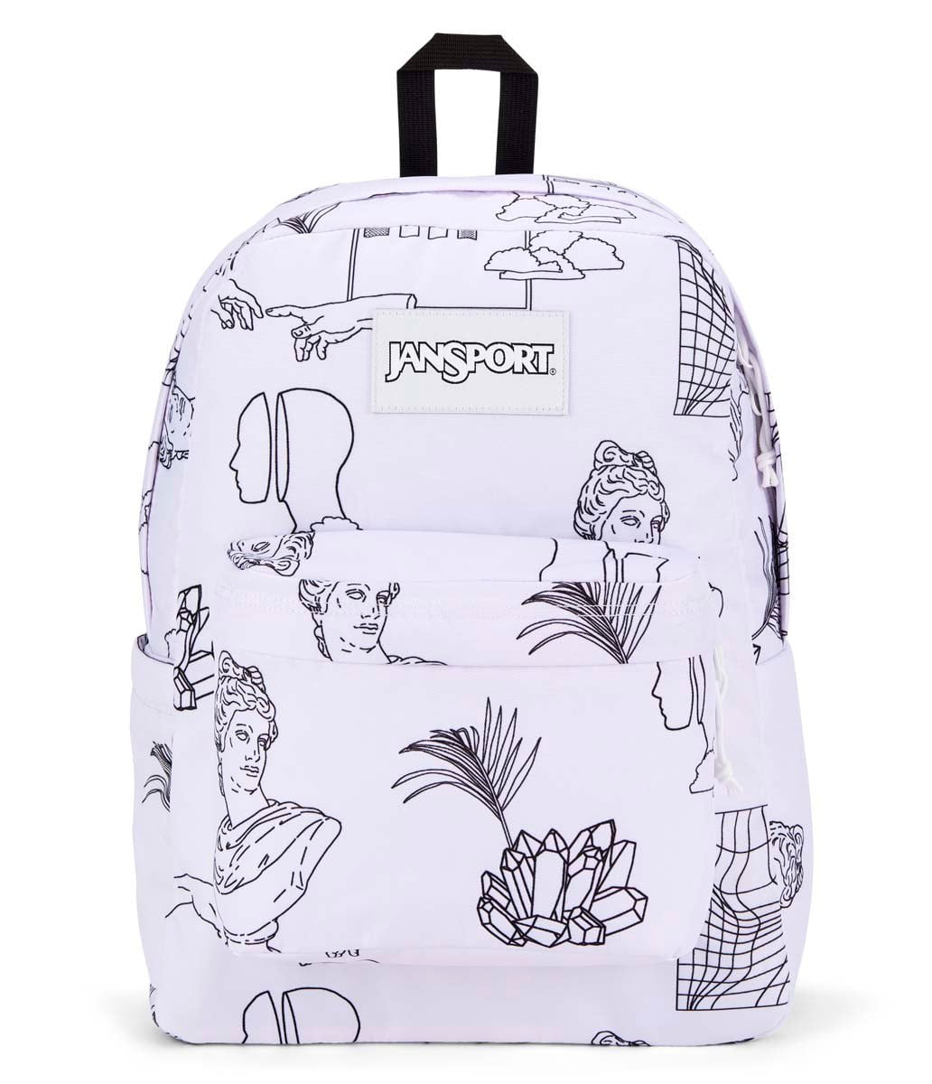 JanSport SuperBreak Backpack - Lightweight Laptop Backpack for School & Travel, Durable Bookbag with 1 Main Compartment | Vaporwave Color Design | Perfect for College Students, Commuters & Daily Use