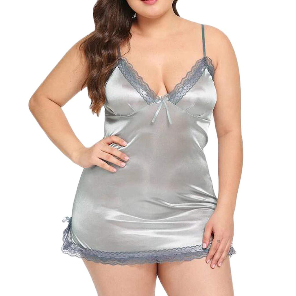 Sexy Plus Size Lace Thong with Contrast Bowknot - Women's Lingerie Nightdress for Date Night & Boudoir Photography