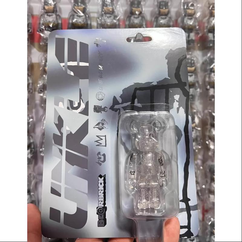 Limited Edition Medicom Be@rbrick UNKLE Futura Clear 100% Collectible Vinyl Figure - Perfect for Display, Gifts & Anime Enthusiasts