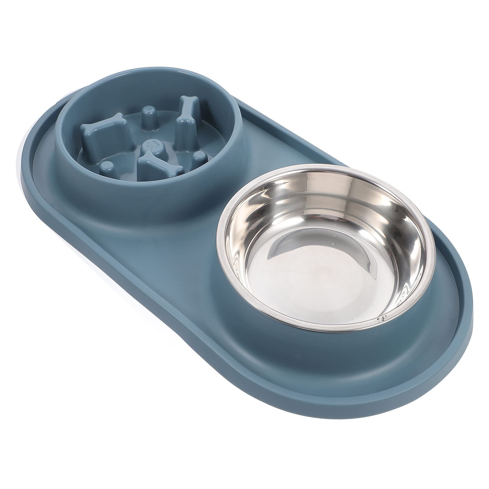 Hemobllo Slow Feeder Dog Bowl - Anti-Choking Pet Food Dish for Small Cats & Dogs - Perfect for Fast Eaters & Portion Control at Mealtime