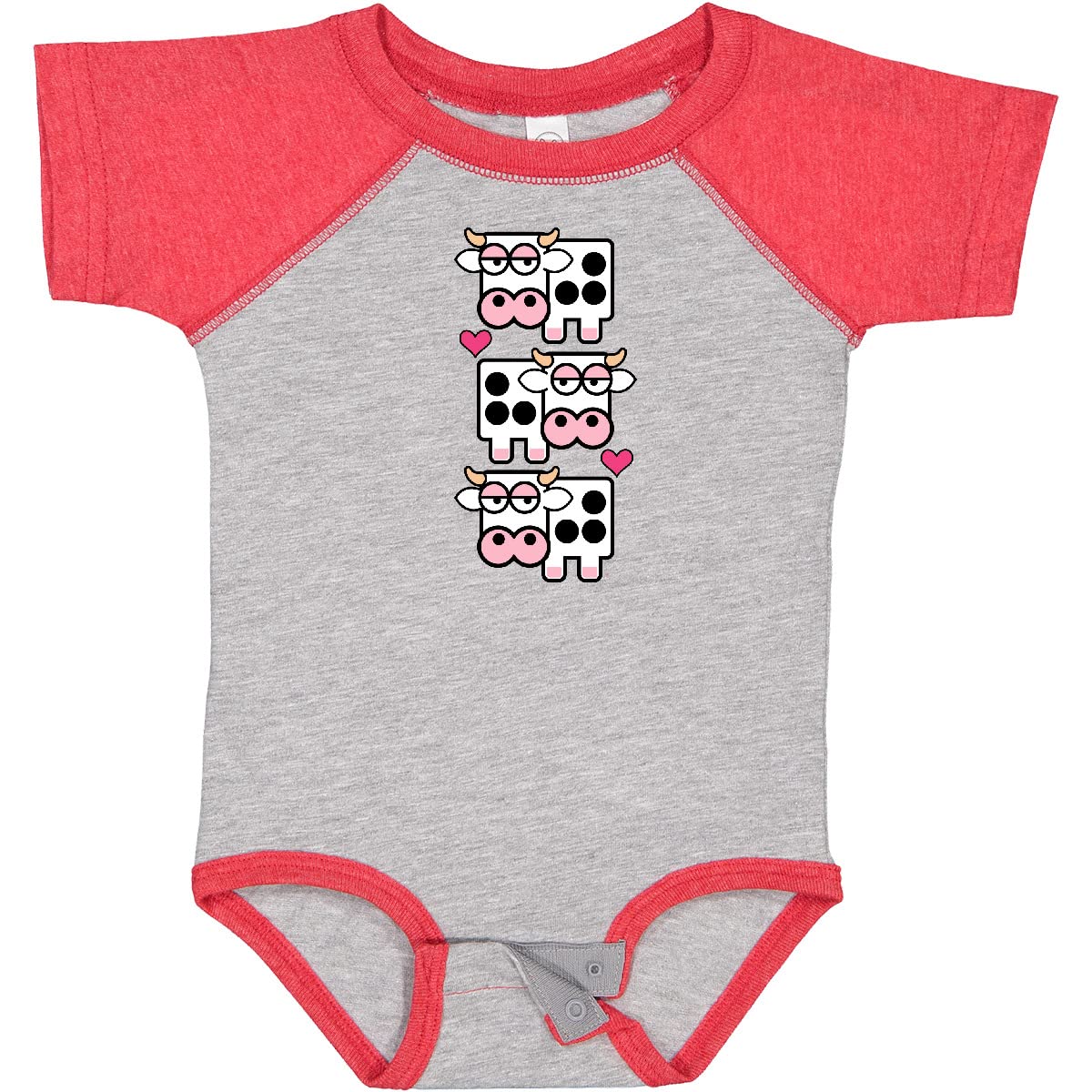 Inktastic Cow Baby Onesie - Adorable Farm Animal Print Bodysuit for Newborns & Infants - Perfect for Farm-Themed Parties, Photo Shoots & Everyday Wear