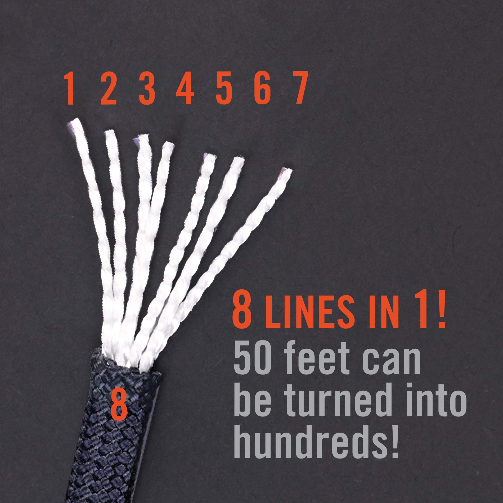 550 Paracord 100ft 7-Strand Nylon Rope for Survival, Crafts & Outdoor Gear