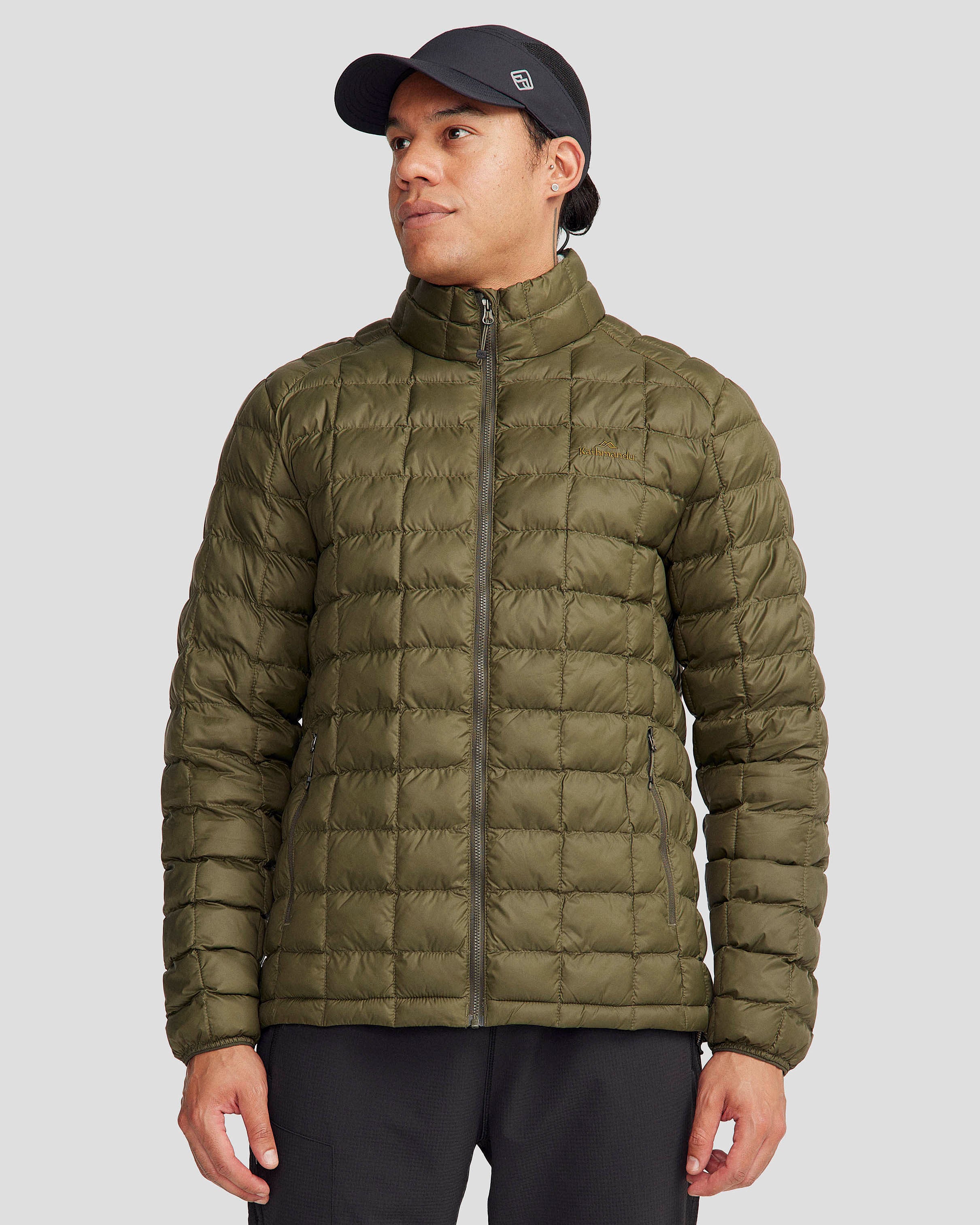 Men's Heli Insulated Jacket - Light Moss Green Waterproof Winter Coat for Outdoor Hiking & Skiing