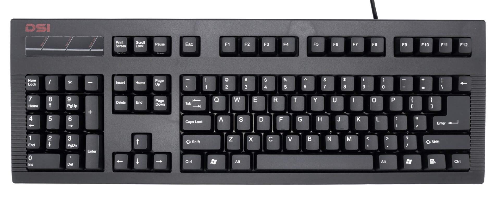 Ergonomic Left-Handed Mechanical Keyboard with Cherry MX Switches - USB Wired Gaming Keyboard for PC & Mac - Perfect for Gamers, Programmers & Office Work