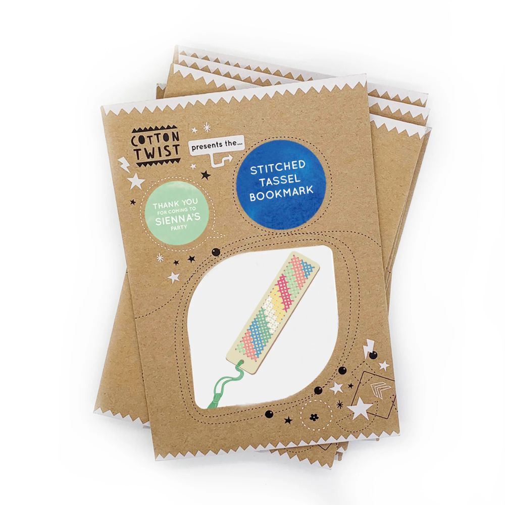 DIY Cotton Twist Stitched Tassel Bookmark Kit - Handmade Craft Supplies for Book Lovers - Perfect for Reading, Gifts & Scrapbooking Projects