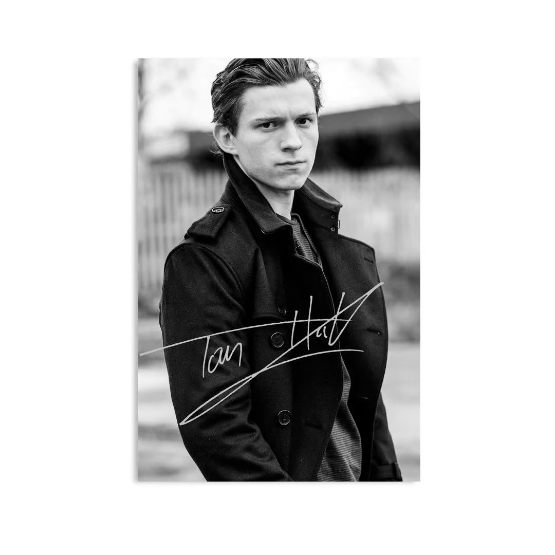 Tom Holland Signed Poster - 12x18 Inch Aesthetic Canvas Wall Art Print, Unframed Modern Decor for Bedroom, Living Room & Office | Perfect Gift for Fans