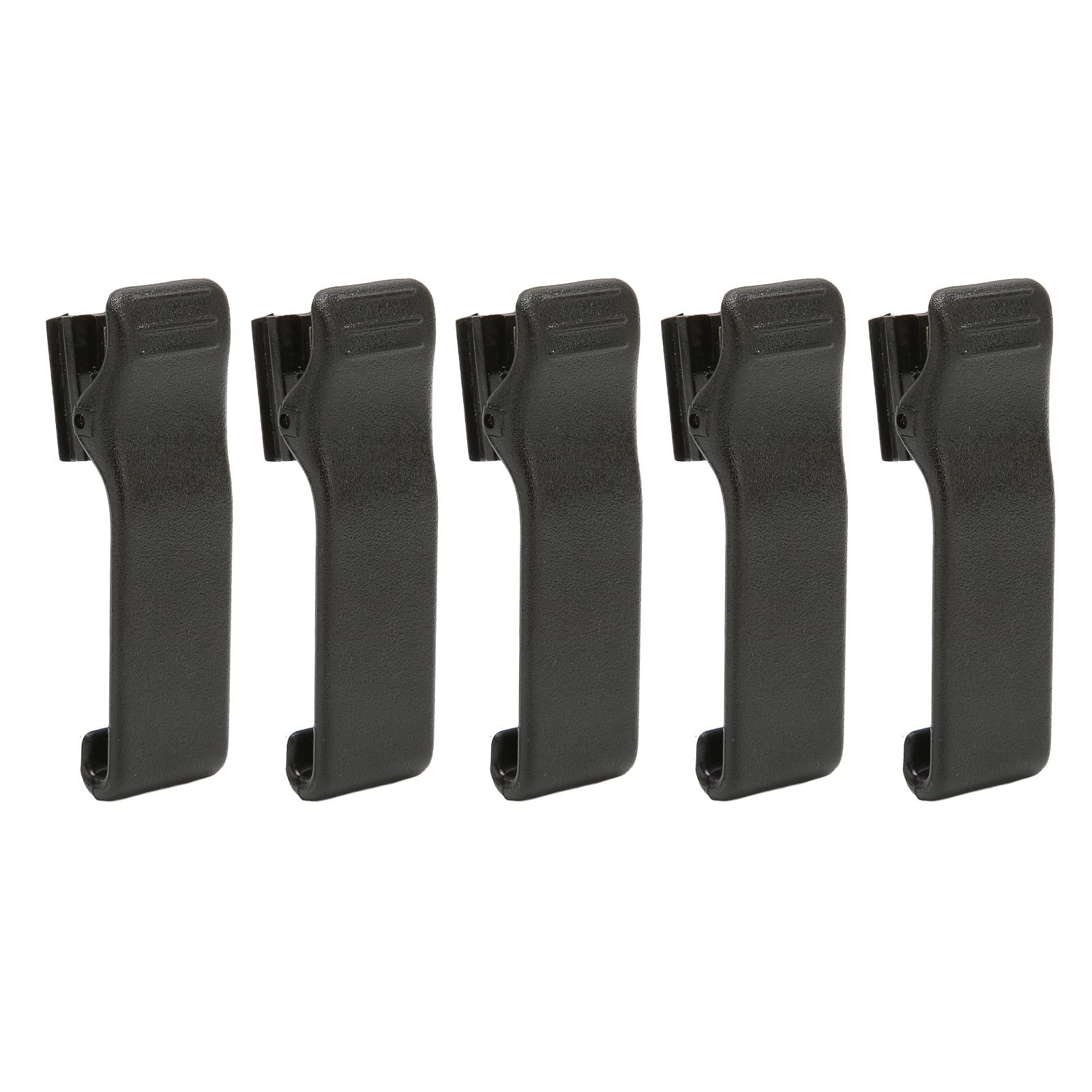 Pomya Heavy Duty Walkie Talkie Belt Clip - 5Pcs Replacement for Motorola GP88 GP88S GP2000 GTX800 LTS2000 Two Way Radios - Durable Hard Plastic Accessories for Construction, Security & Outdoor Activities