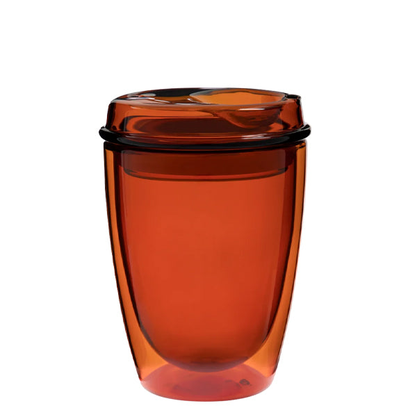 Good Cuppa The Big Reusable Glass Cup - 20oz Insulated Tumbler with Lid & Straw for Hot/Cold Drinks - Perfect for Coffee, Tea, Smoothies at Home, Office or Travel